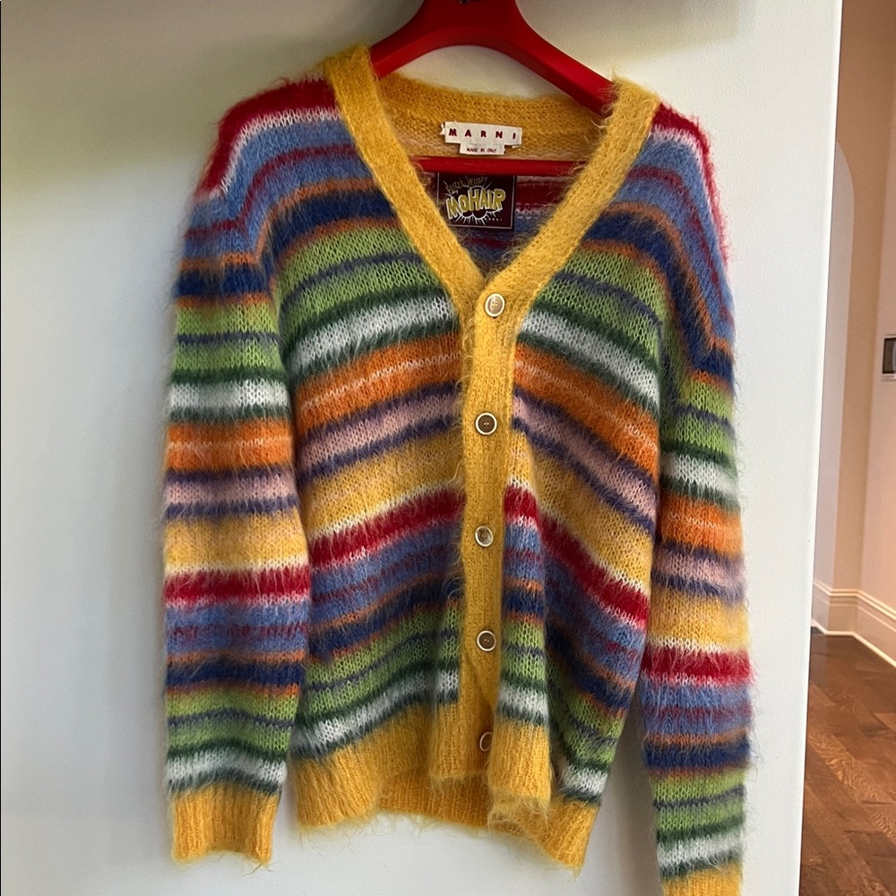 Marni Vibrant Striped Cardigan